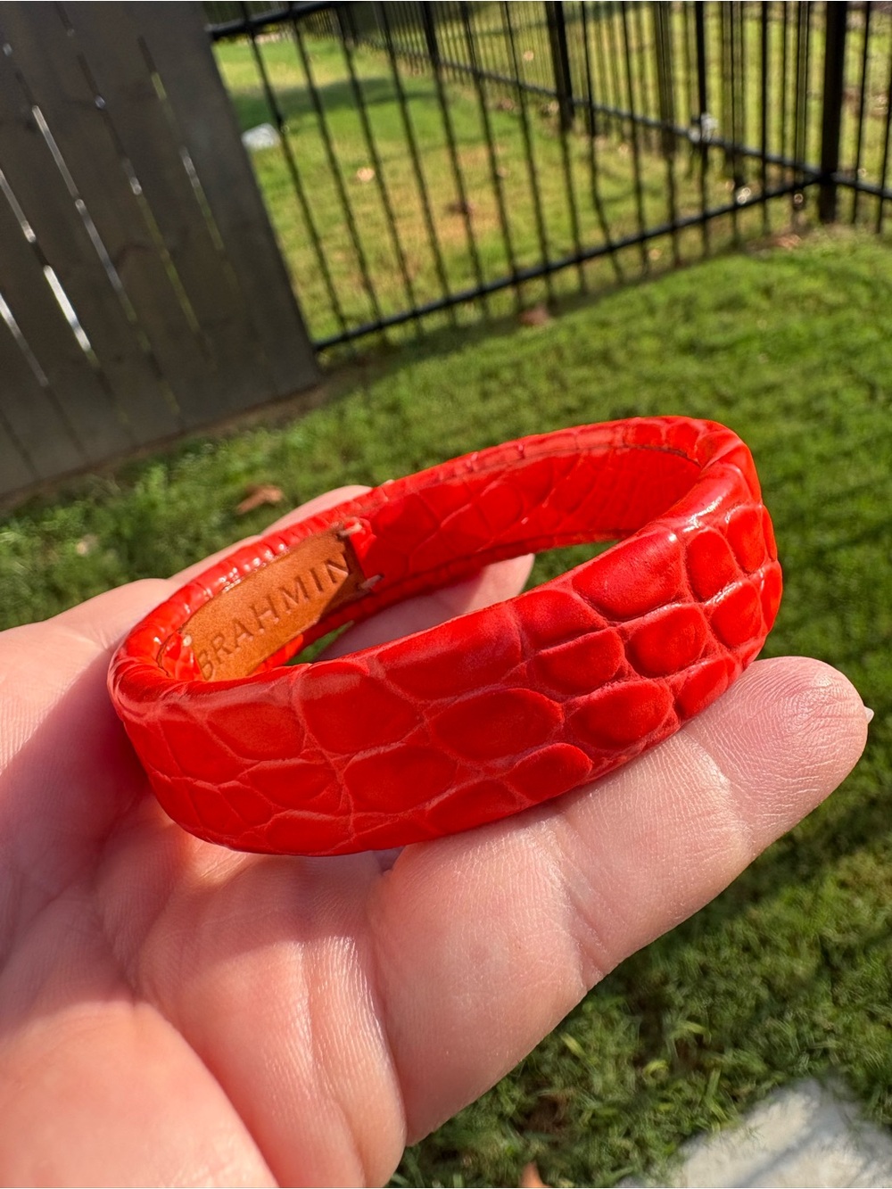 NWOT Brahmin Vintage Orange Cuff Bracelet